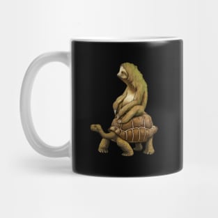 Sloth Riding Tortoise Sloth Riding Turtle Mug